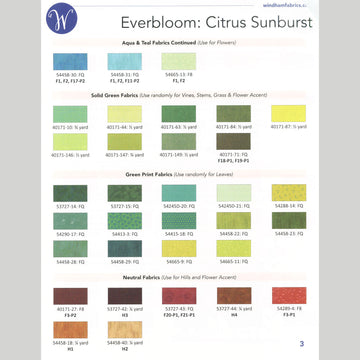 Citrus Sunburst Quilt Kit