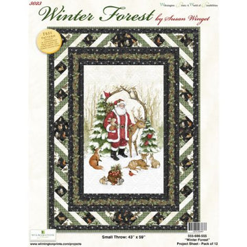 Winter Forest Throw Free Quilt Pattern
