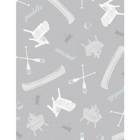 Lake Retreat - Lakeside Toss - Gray