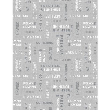 Lake Retreat - Word Toss - Gray