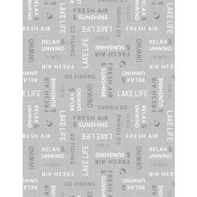 Lake Retreat - Word Toss - Gray
