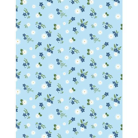 Summertime Daydream - Floral Mix - Light Blue