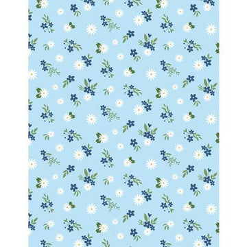 Summertime Daydream - Floral Mix - Light Blue