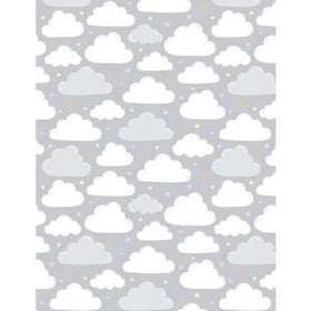 Baby's Adventure - Clouds - Gray Yardage
