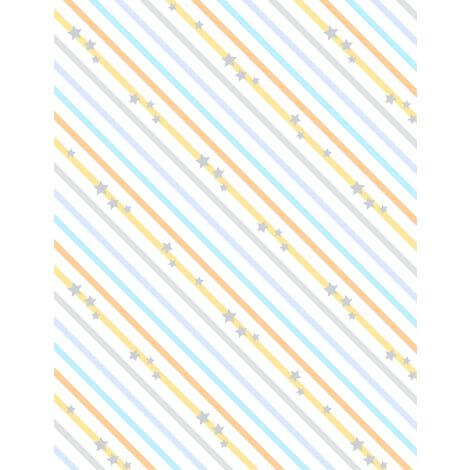 Baby's Adventure - Diagonal Stripe - White