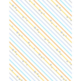 Baby's Adventure - Diagonal Stripe - White