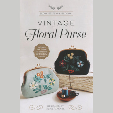 Vintage Floral Purse Embroidery Kit