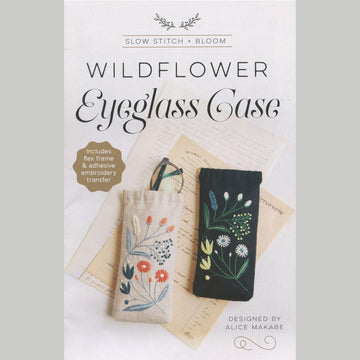 Wildflower Eyeglass Case Embroidery Kit
