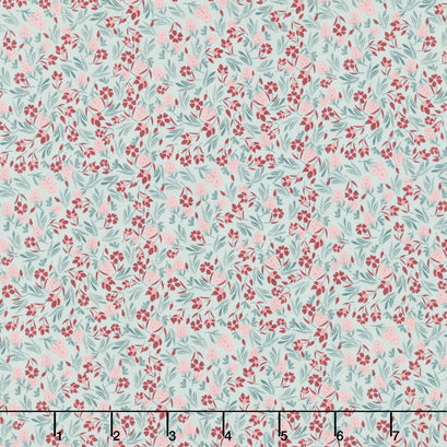 A Walk on the Prairie - Ditsy Sage Gray Yardage