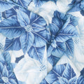 Holiday Flourish - Festive Finery - Blue ColorstoryPoinsettias Blue Yardage Alternative View #1