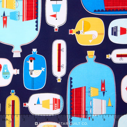 Message in a Bottle - Nautical Bottles Yardage
