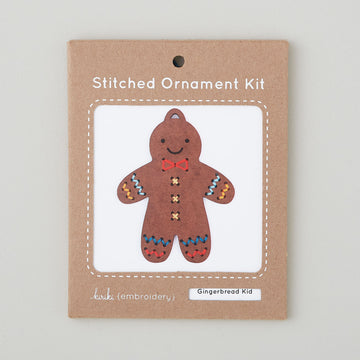 Gingerbread Kid Stitched Ornament Kit Alternative View #3