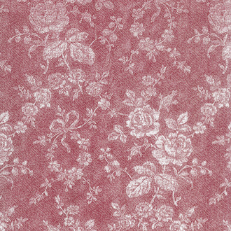 Rustic Romance - Rose Dark Red Yardage