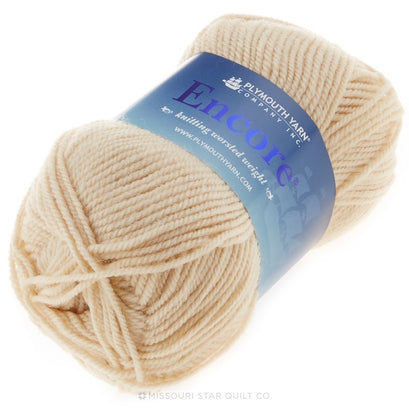 Encore Worsted Sand Yarn 100g