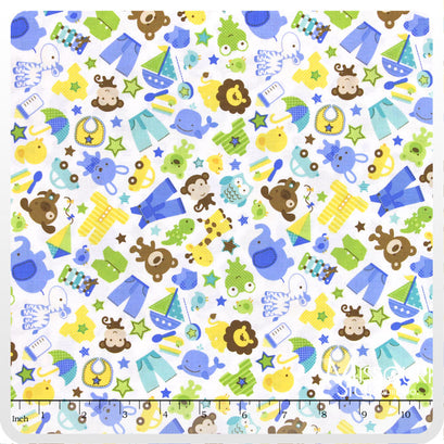 Snips and Snails - Snips Main White Yardage