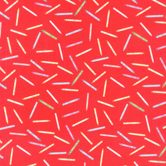 Get Your Cray-on - Crayola Crayons Red Yardage