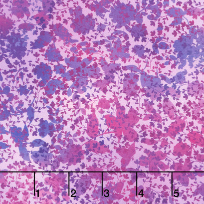 I Dream In Color - Vines Magenta Yardage