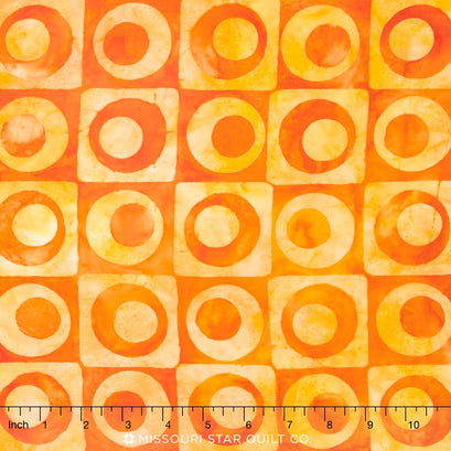 Artisan Batiks - Elementals Geos 6 Box Dot Bright Yardage