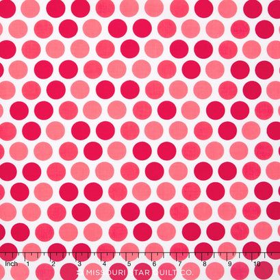Santa Express - Dot Red Yardage