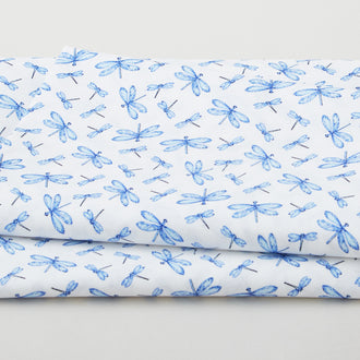 Annablue - Small Dragonflies White 2 Yard Cut