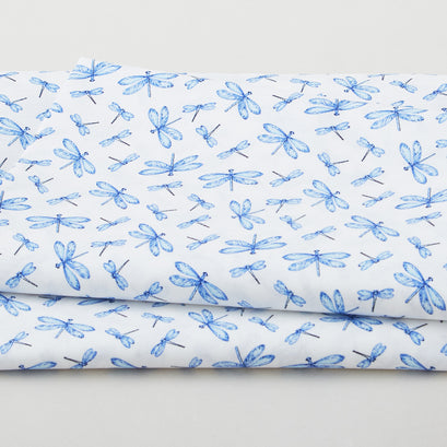 Annablue - Small Dragonflies White 2 Yard Cut