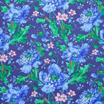 Kaffe Fassett Collective - August 2024 - Papaver Blue Yardage Primary Image