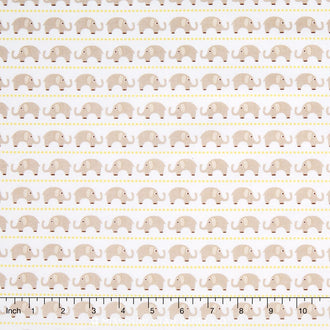 Oh Boy! - Elephants Gray Flannel Yardage