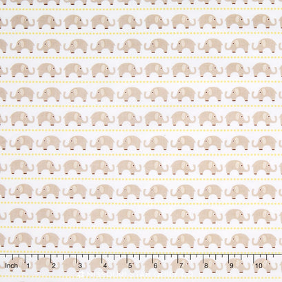Oh Boy! - Elephants Gray Flannel Yardage