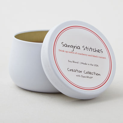 Creator Collection Scented Candle 3.5oz - Sangria Stitches