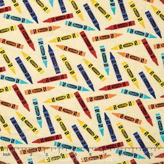 Colorfully Creative Crayola™ - Crayon Yellow Yardage