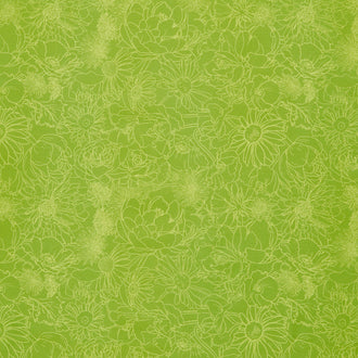 Spring Dreams - Garden Sketch Grass Yardage