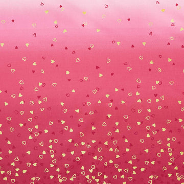 I Heart Ombre - Heart Ombre Pomegranate Yardage Primary Image