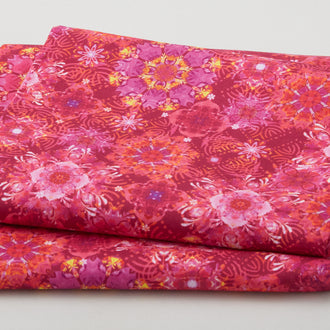 Florence - Small Medallions Fuschia 2 Yard Cut