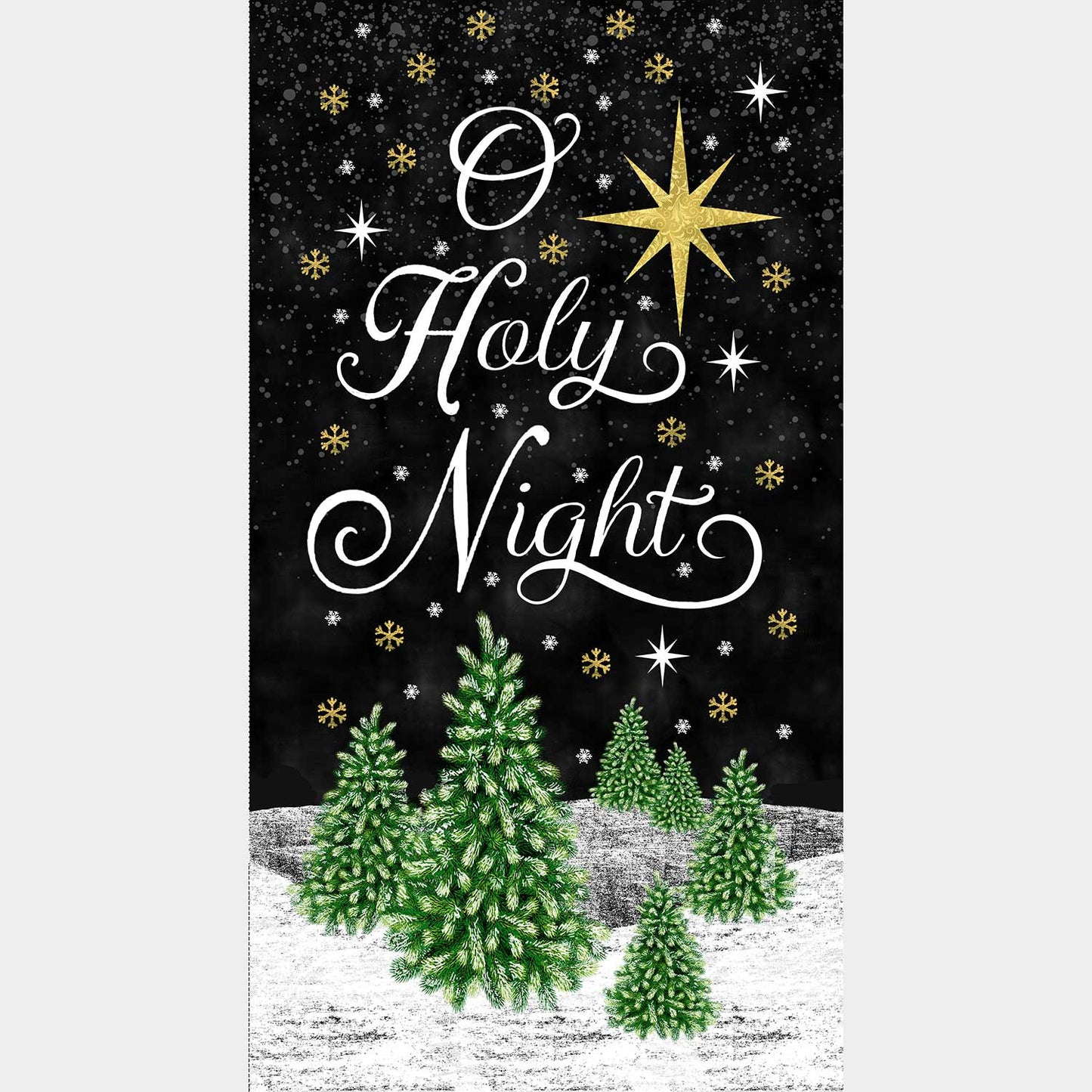 O Holy Night - Holy Night Chalkboard Black Panel Primary Image