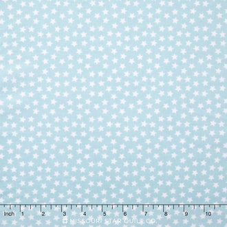 Lucky Star - Little Star Blue Yardage
