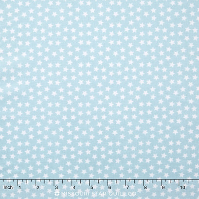 Lucky Star - Little Star Blue Yardage