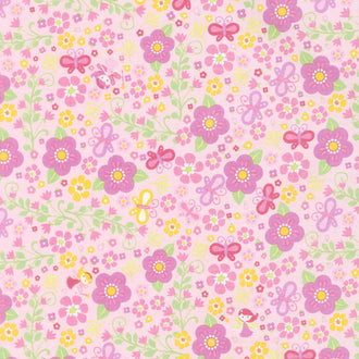 Fairy Garden - Garden Pink Yardage