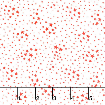 Storybook Americana - Stars White/Red Yardage