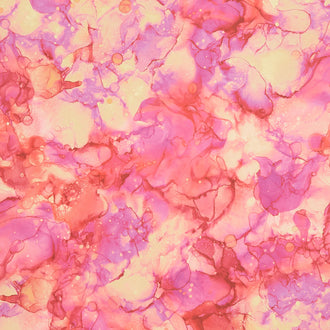 Fluidity - Hibiscus Digitally Printed Yardage