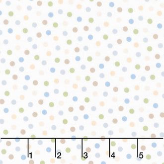 Guess How Much I Love You - Dots Light Denim Yardage
