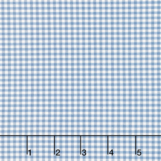 Creating Memories - Summer Woven Gingham Blue Yardage