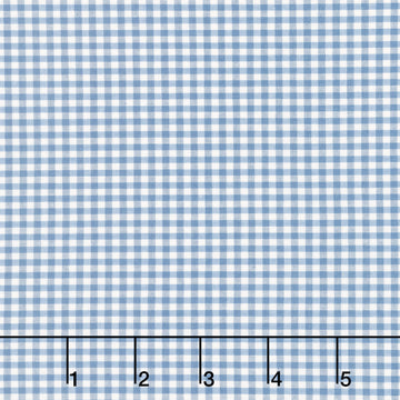 Creating Memories - Summer - Woven Gingham Blue Yardage Primary Image