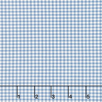 Creating Memories - Summer Woven Gingham Blue Yardage