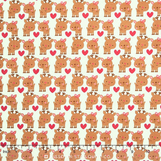 Santa Express - Deer Blue Yardage