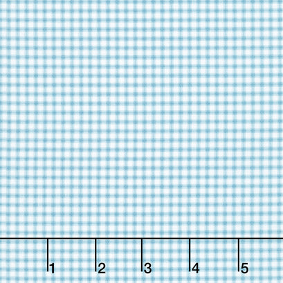 The Tale of Peter Rabbit - Gingham Blue Yardage
