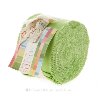 Bella Solids Lime Junior Jelly Roll