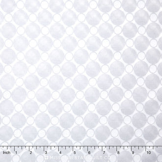 Spot On - Circles Silver 108" Backing
