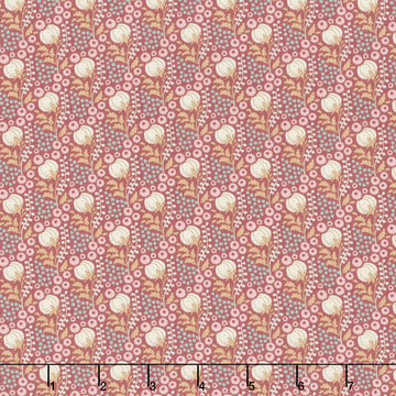 Sanctuary - Cottonfield Maroon Yardage Primary Image
