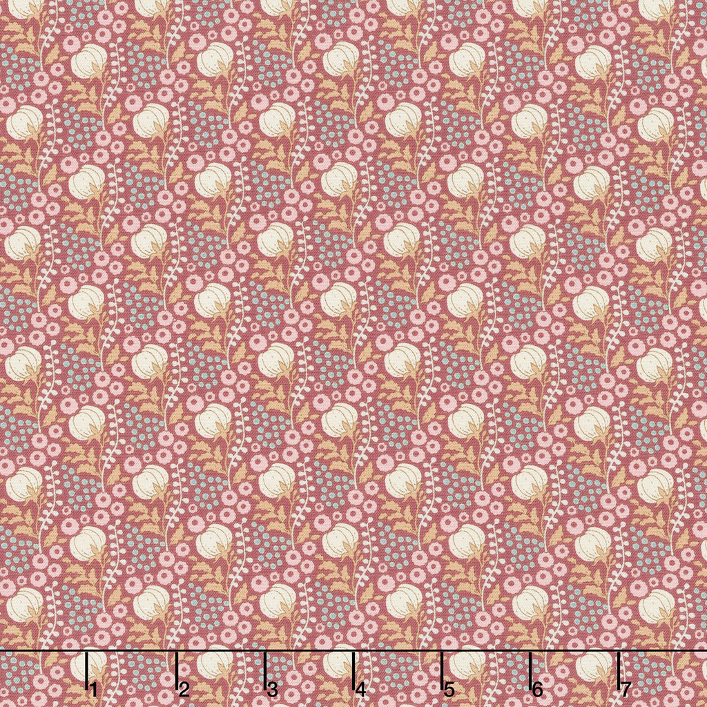 Sanctuary - Cottonfield Maroon Yardage Primary Image