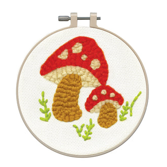 Mushroom Punch Needle Embroidery Kit